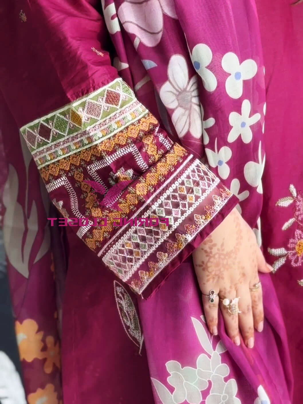 লাক্সারি Purple Dark – মাশলিন সফট কটন থ্রিপিস - Image 2