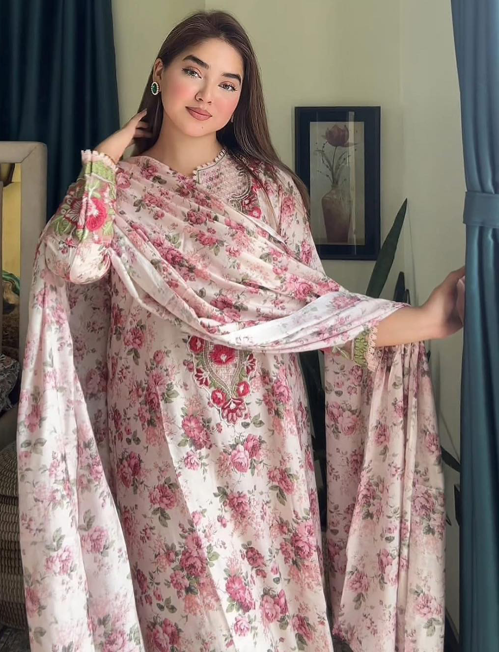 ফ্লোরা – মাশলিন সফট কটন থ্রিপিস - Image 5