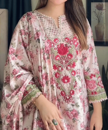 ফ্লোরা – মাশলিন সফট কটন থ্রিপিস