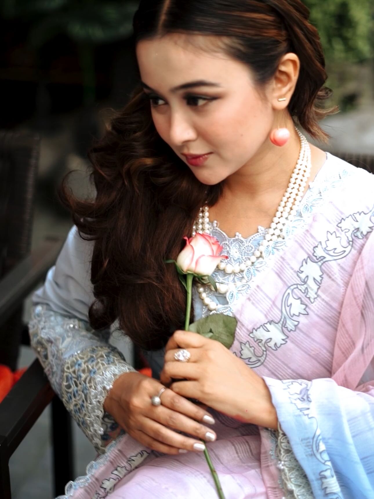 লাক্সারি আকাশী – মাশলিন সফট কটন থ্রিপিস - Image 2