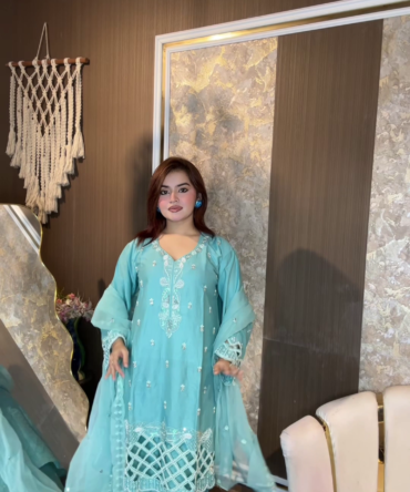 লাক্সারি স্কাই ব্লুম – মাশলিন সফট কটন থ্রিপিস